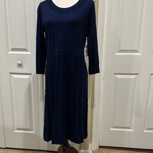 Elegant Navy Blue Women's Dress
